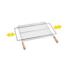 Grille Barbecue Télescopique 60 X 40 Cm En Zingue