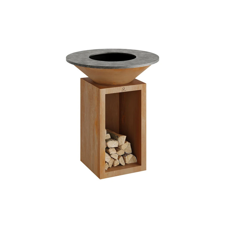Pack Brasero Storage 85 Corten + Couvercle - OFYR – Image 2
