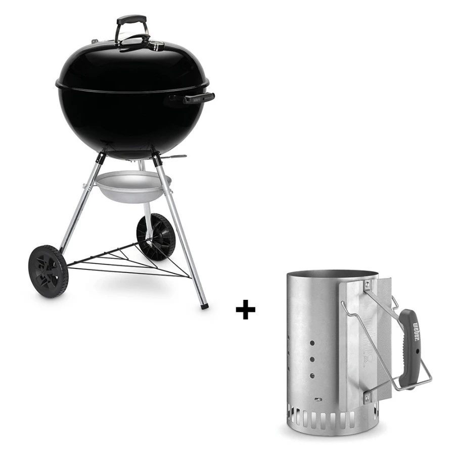 Pack Barbecue Charbon Original Kettle 5710 + Cheminée D'allumage - Weber