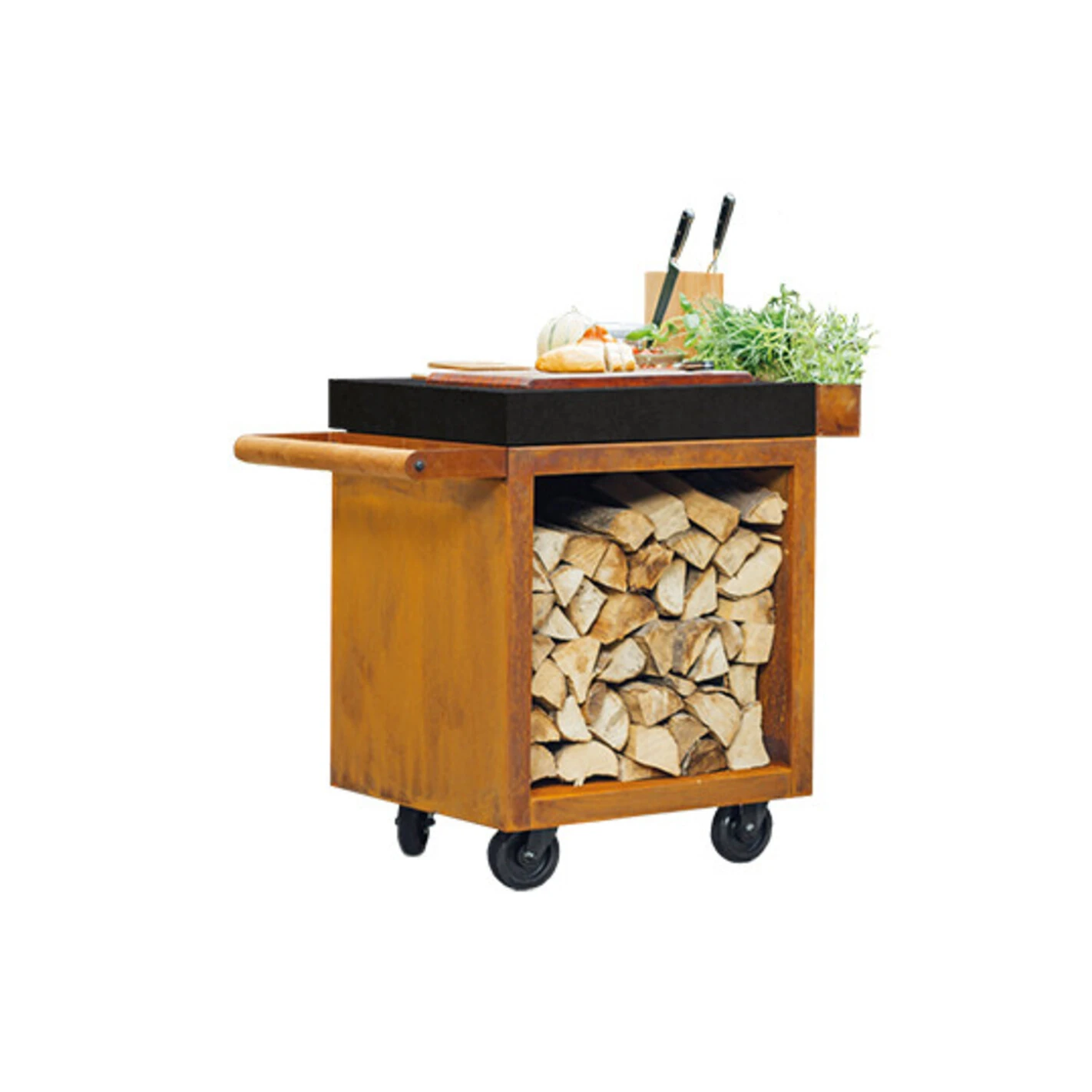 Table Corten Pro 65 Céramique Anthracite - Ofyr – Image 2